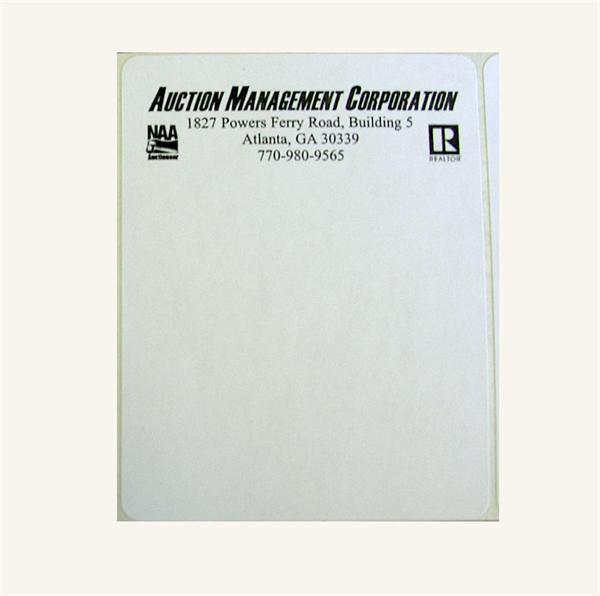 Custom 4" x 5" White Label (300/pack)