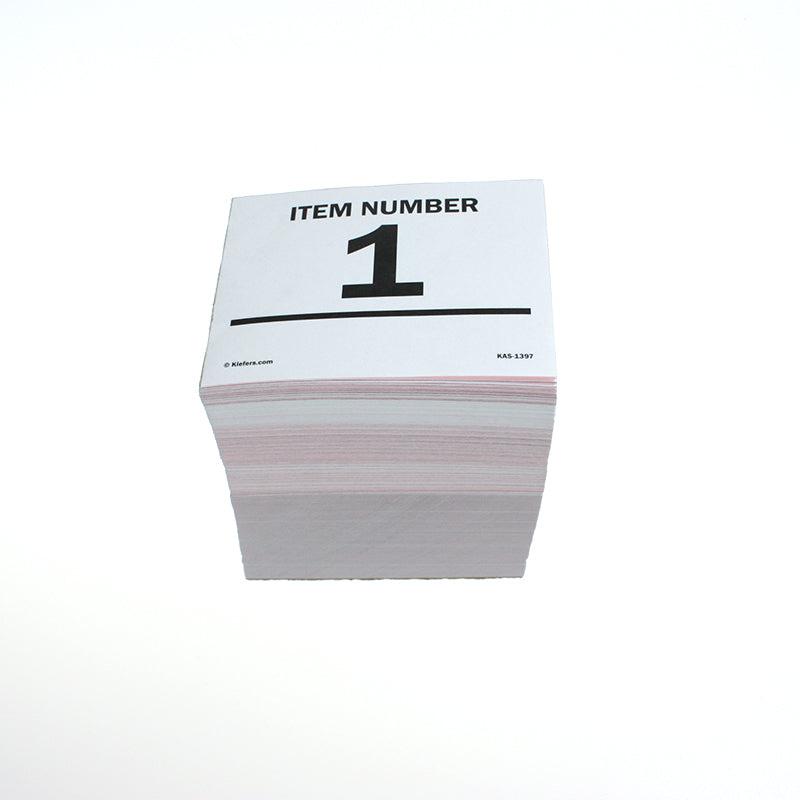 Handy Numbered 1 to 500 Decks (1 or 2 part)