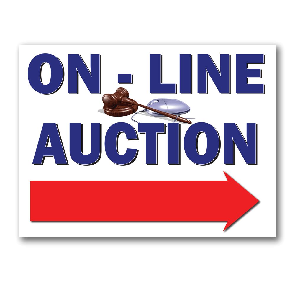 On-Line Auction Coroplast Signs (5/pack)