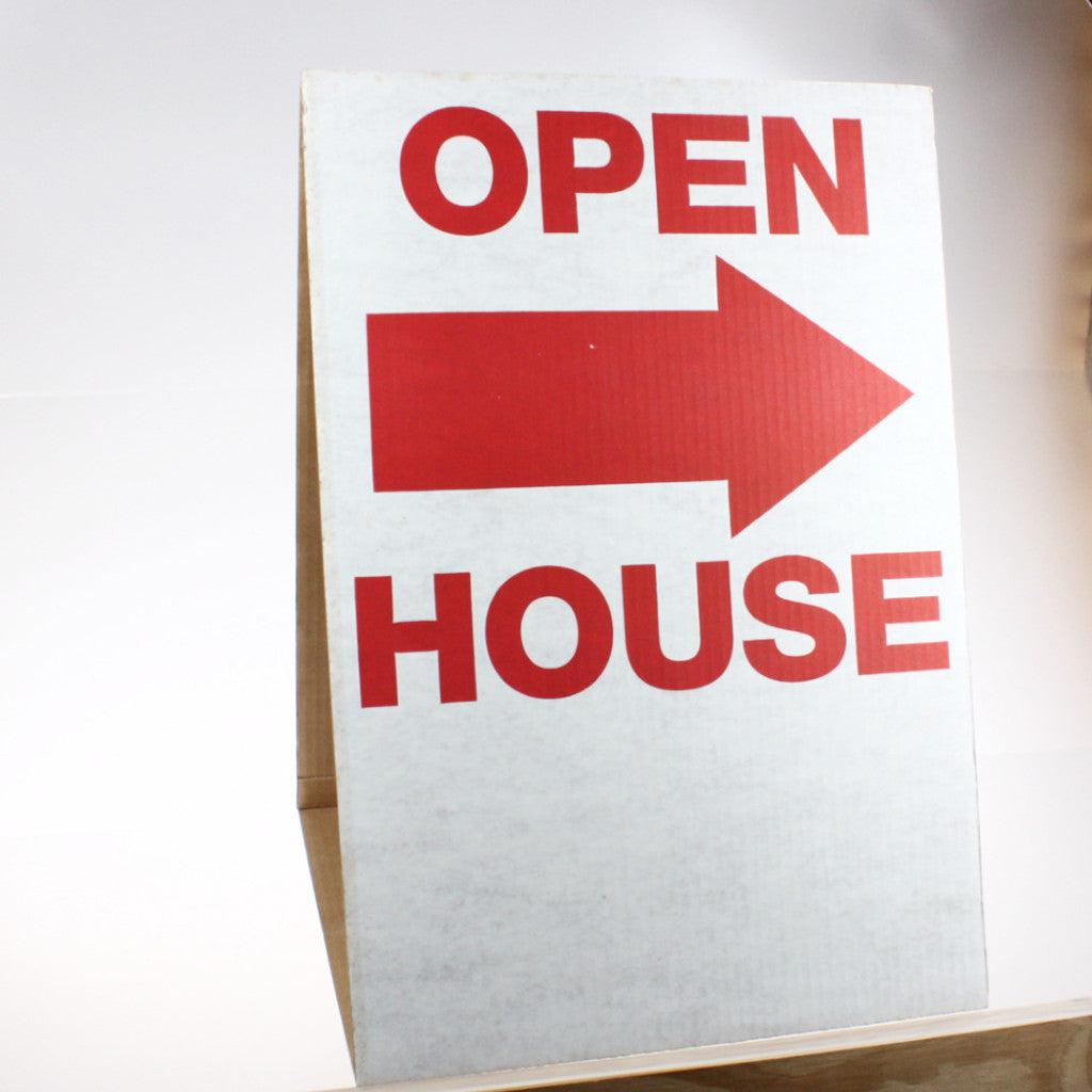 Open House Cardboard Tent Street Signs (5/Pack)