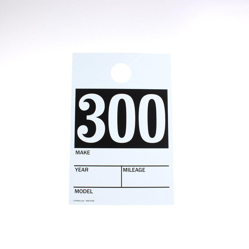 Pre-Numbered Vehicle Mirror Cards (100/pack)