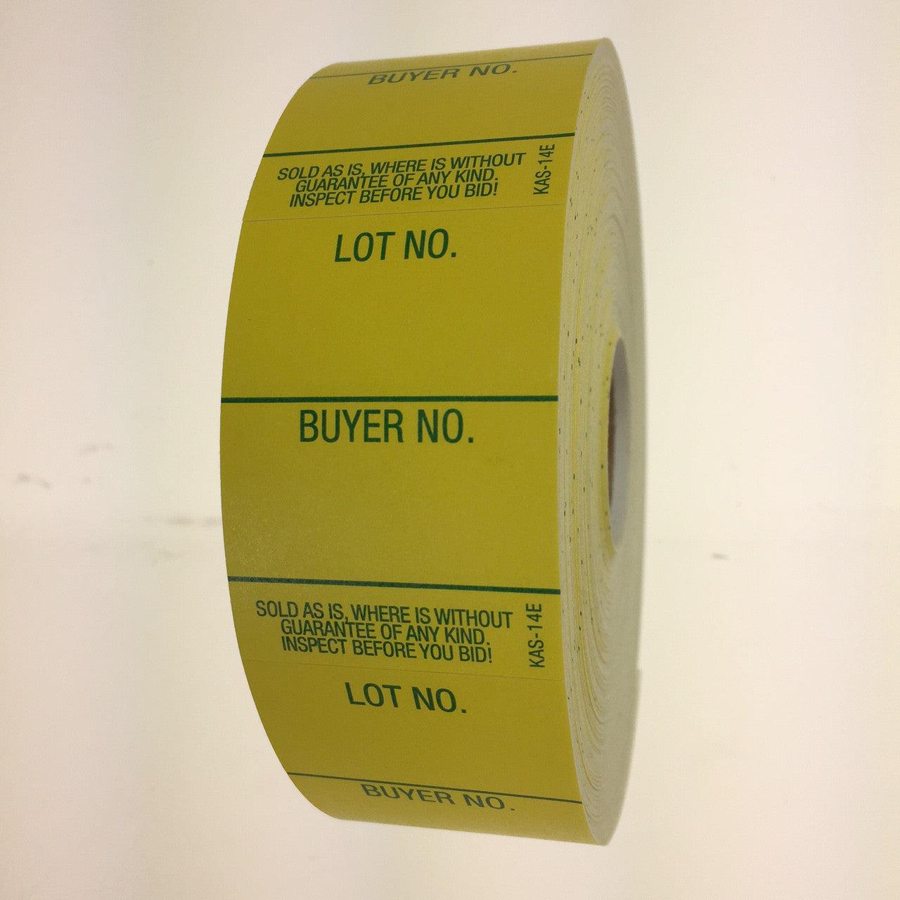 Style 14 Lot/Buyer Labels, E-Z Off (1000/roll)