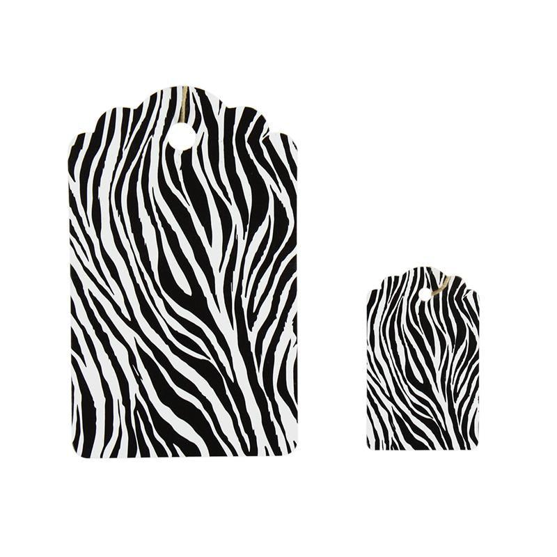 Zebra Stripe Tag (Box of 100) 2 Sizes