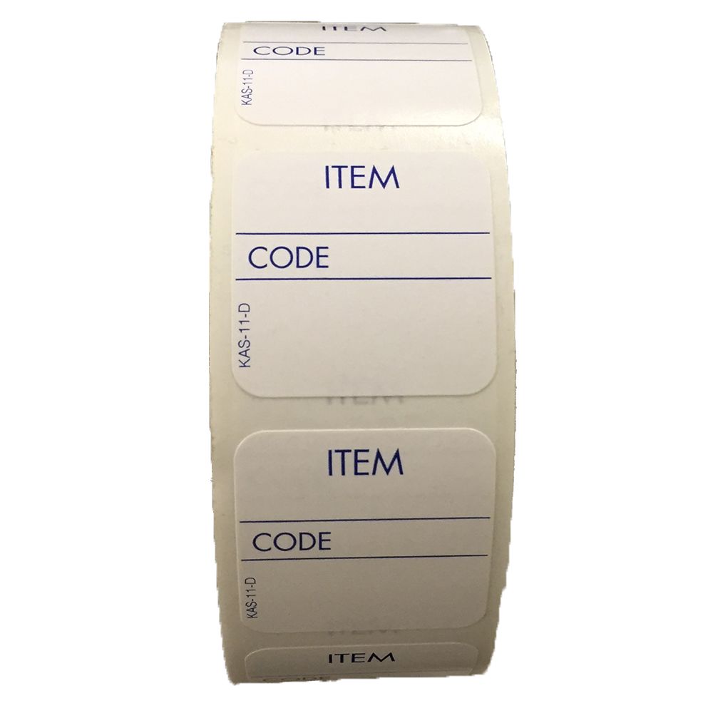 1” x 1” ITEM / CODE Label | EZ-Off (1000/Roll)