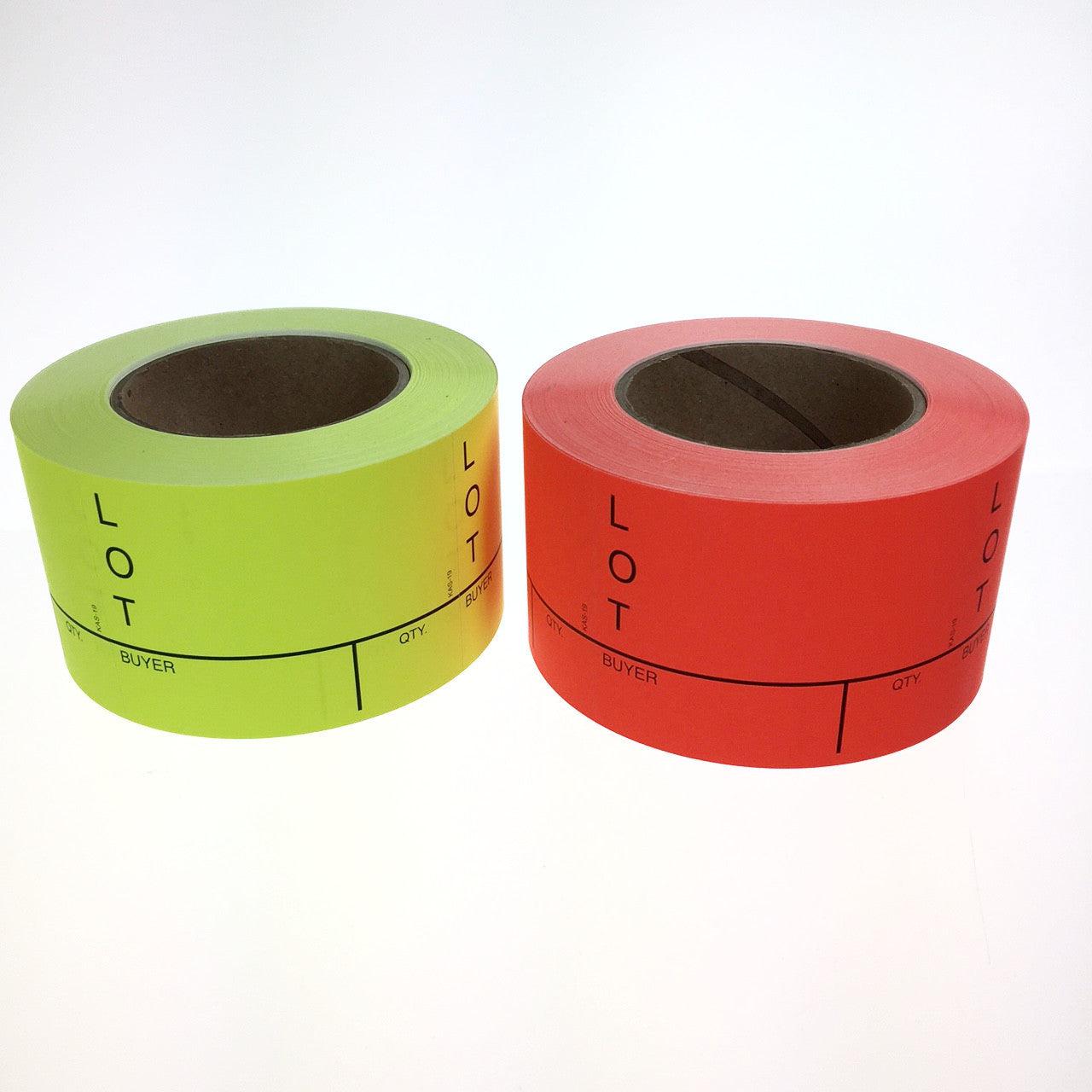 3" x 4" Commercial Lotting Labels (500/Roll) - Yellow
