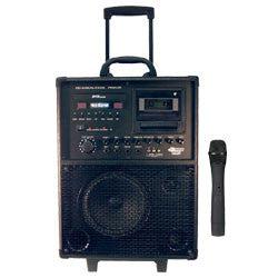 300 Watts VHF Wireless Battery Powered PA System w/ MP3/ WMA Decoder & USB