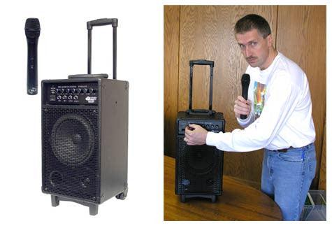 300W VHF Wireless Battery Powered PA System