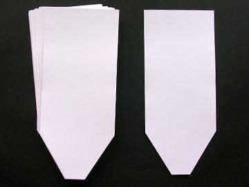 Blank V-Cut Bid Cards (3000/Pack) - White or Colors
