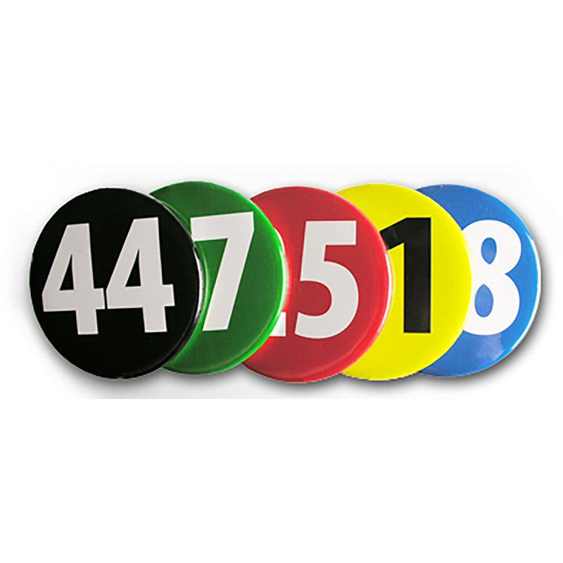 Contestant Numbers Set of 25 number buttons