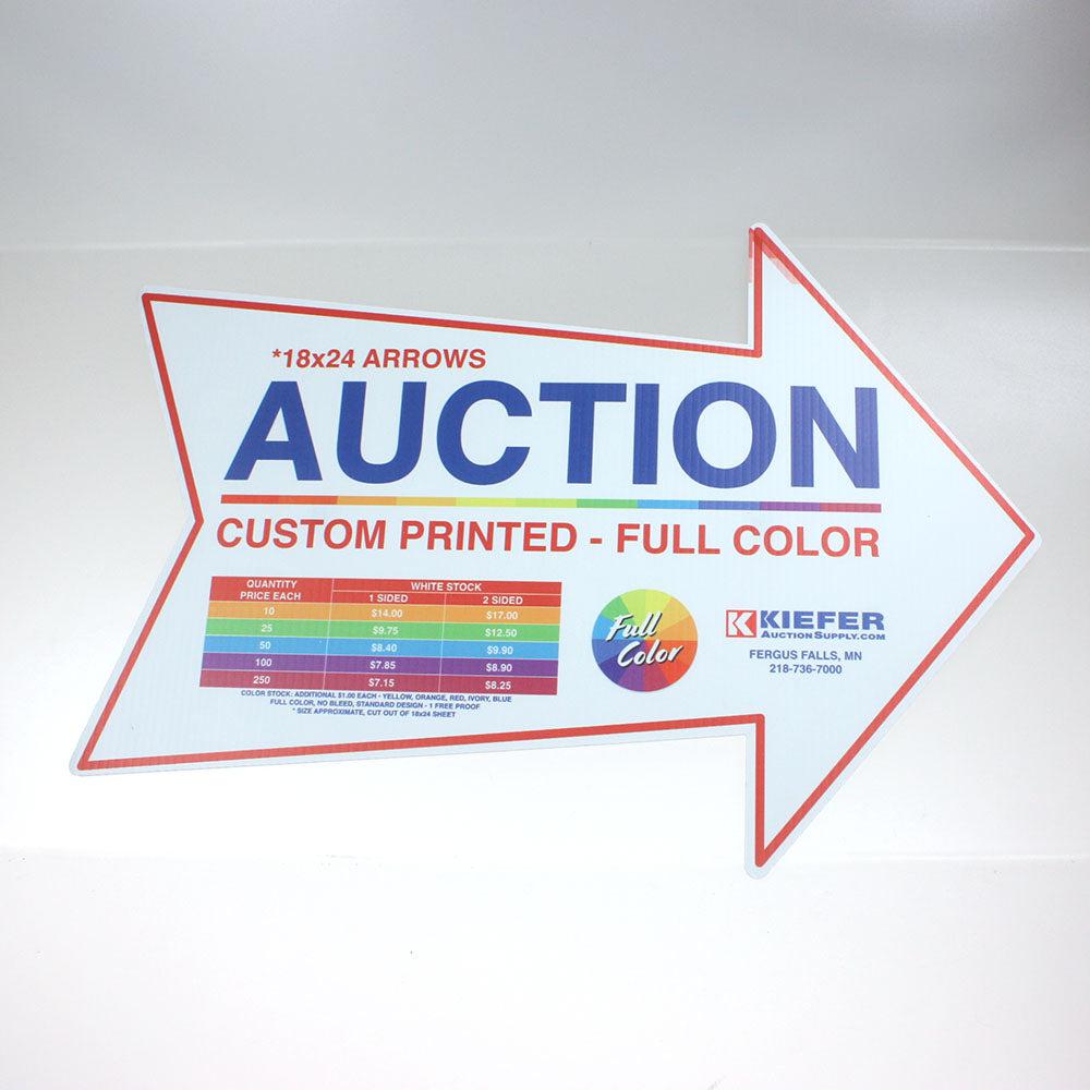 Custom Full Color Arrow Yard Sign