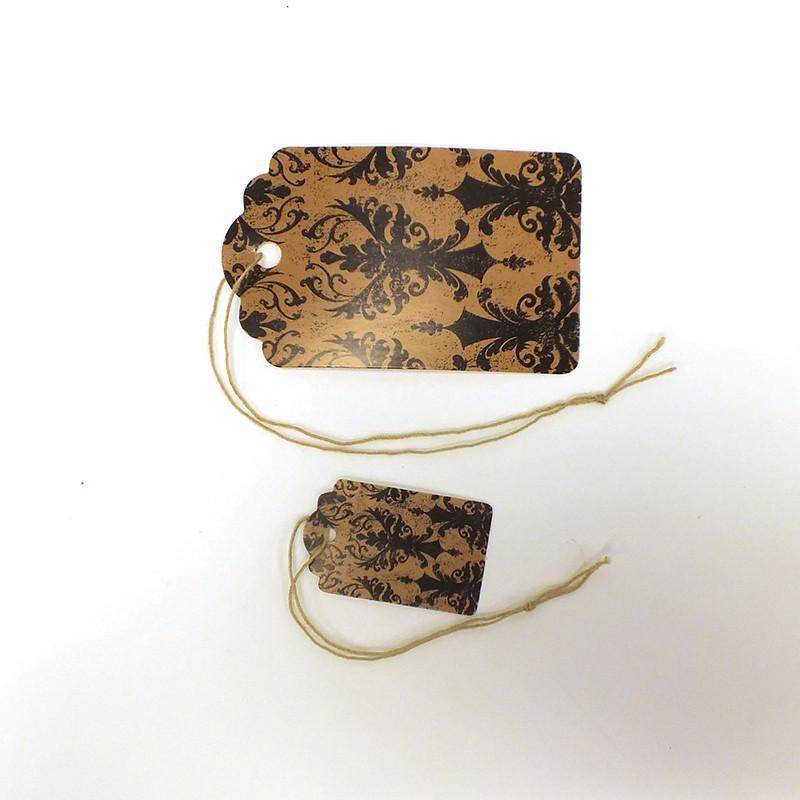 Damask Tag (Box of 100) 2 Sizes