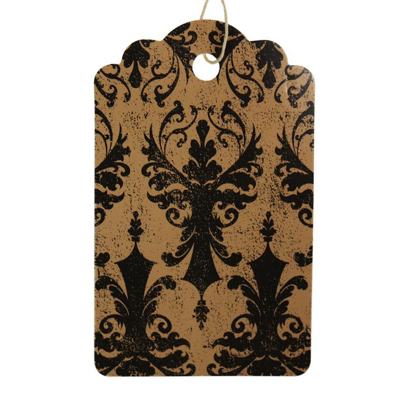 Damask Tag (Box of 100) 2 Sizes