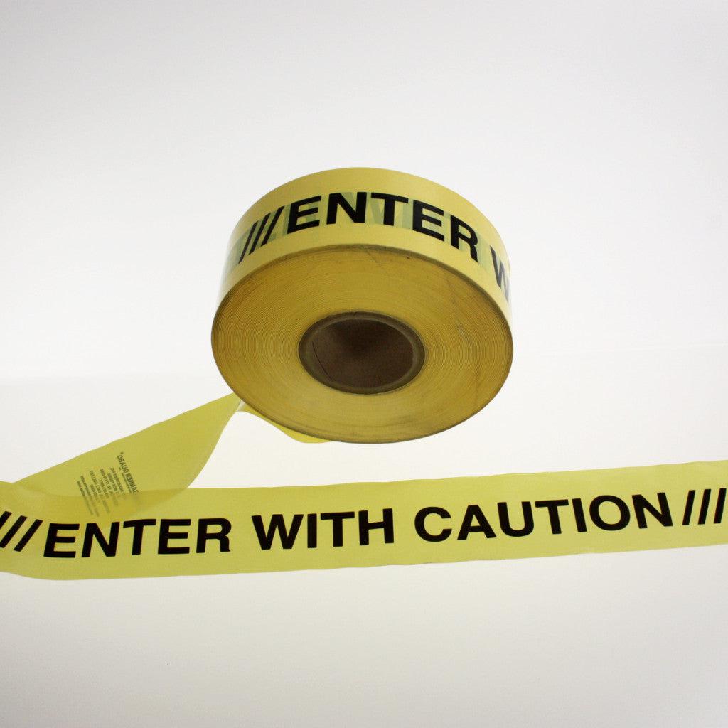 "Enter With Caution" - 1000' Barricade Tape