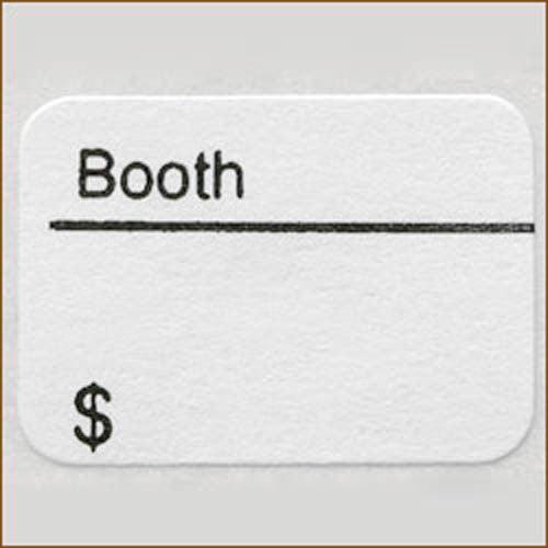 Stock Printed Labels - Booth, Price