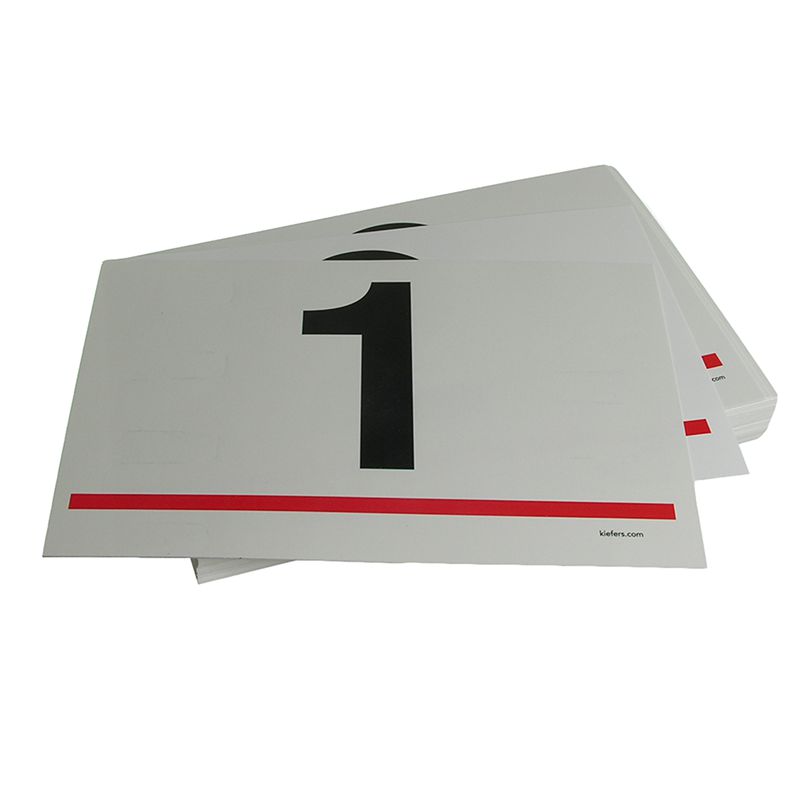 VISTA Numbered Bid Cards (100/pack) 5-1/2" x 8-1/2"