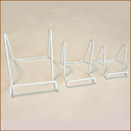 White Plate Stands - 4" x 3.5"