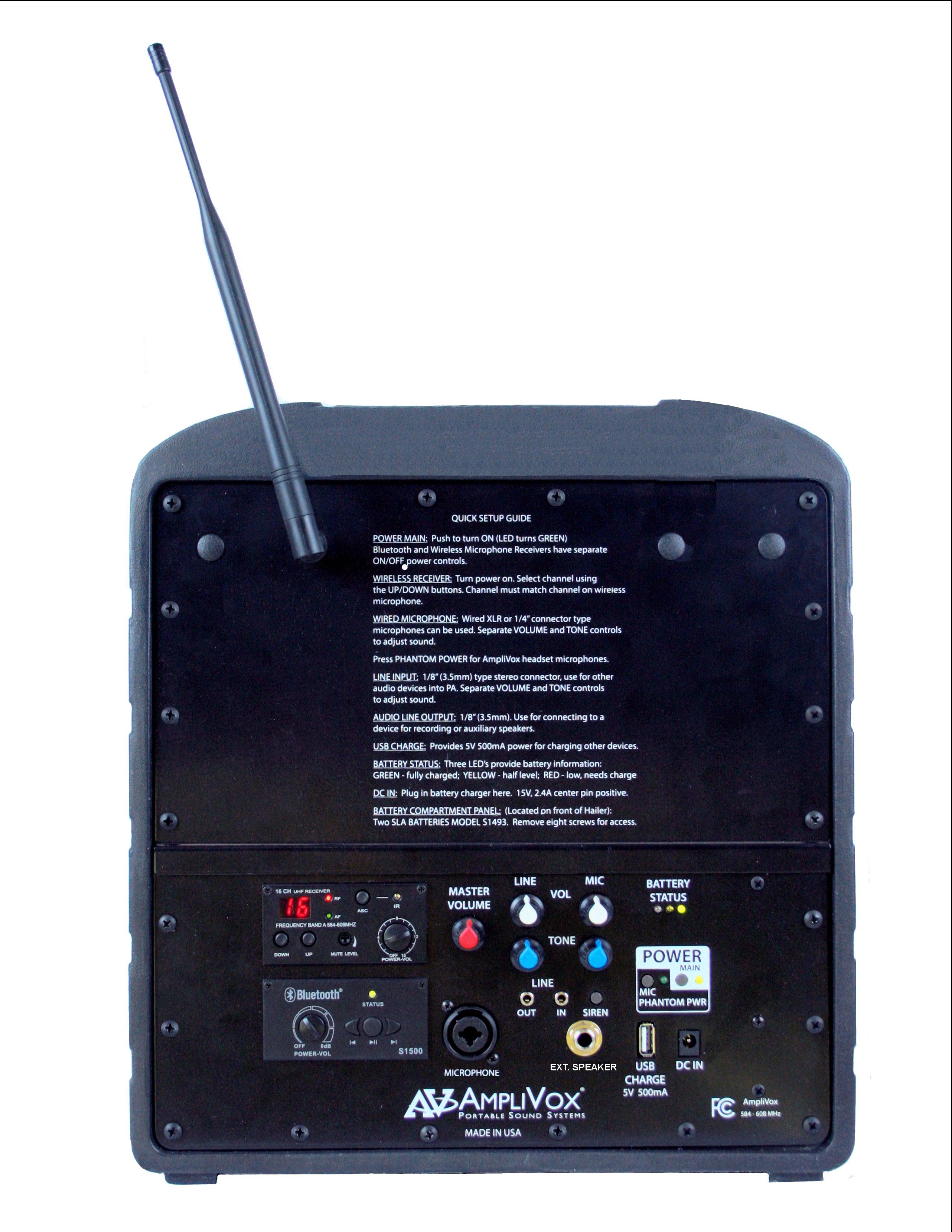 Wireless AirVox PA System by Amplivox (2 Styles)