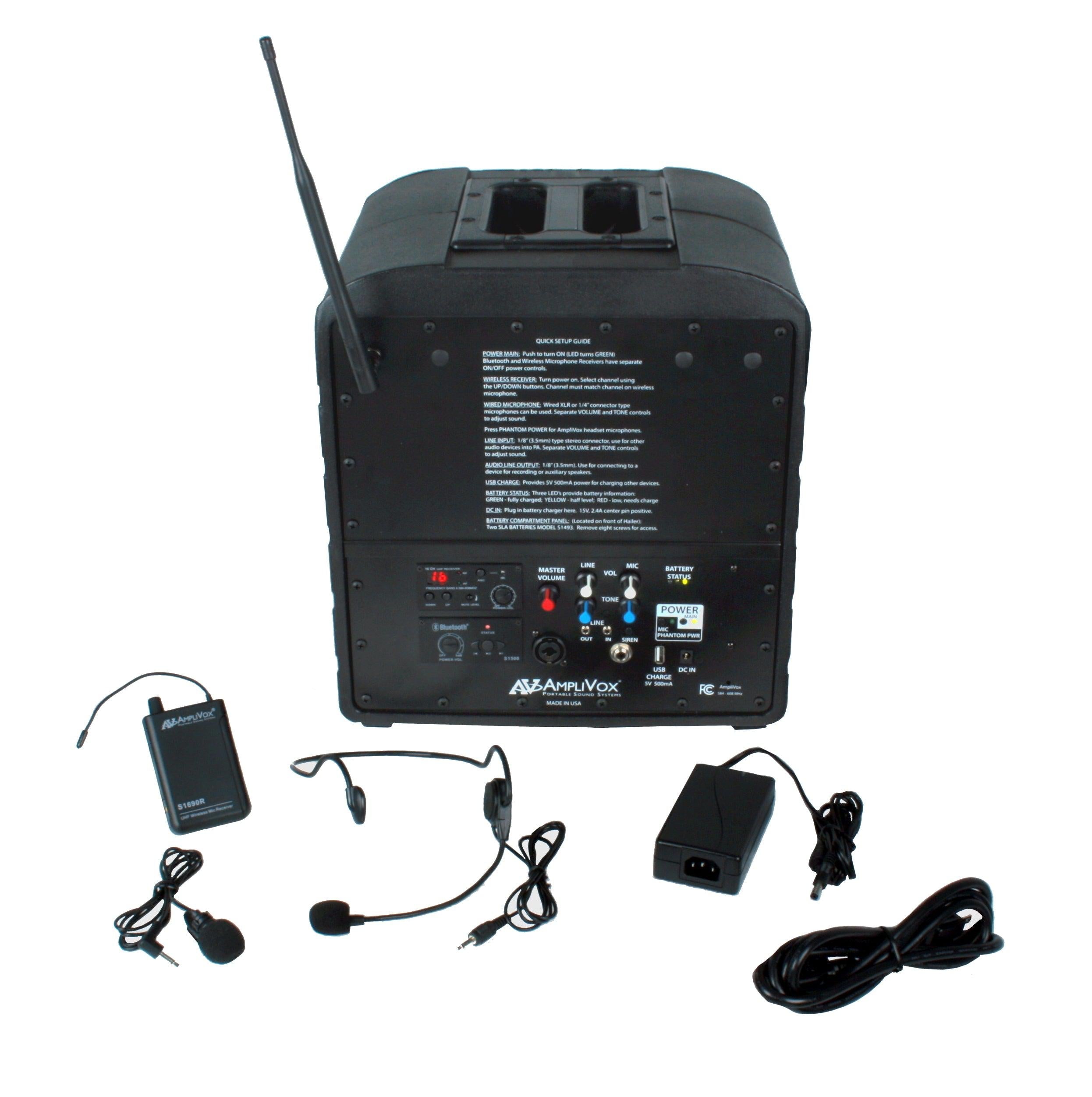 Wireless AirVox PA System by Amplivox (2 Styles)